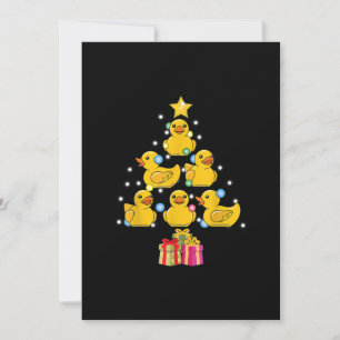 Invitation Canard en caoutchouc Noël Arbre Canard Coin Coin N