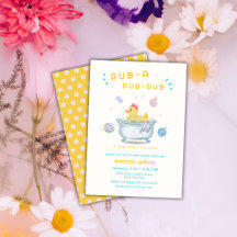 Canard en caoutchouc Rub A Dub Dub Bain Bébé Showe