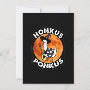 Invitation Canard sorcières mignonnes Halloween Honkus Ponkus