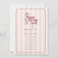 Canards Bois Doodland Baby shower rose