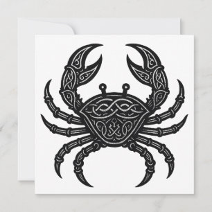 Invitation Cancer — Encre Hantée Zodiaque Crabe