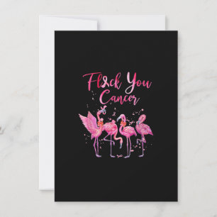 Invitation Cancer Flamant rose rose Cancer du sein Aware
