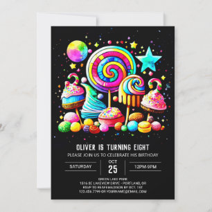 Invitation Candy Celebration Anniversaire