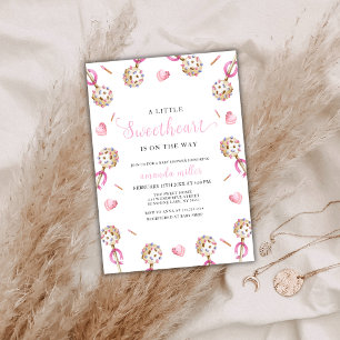 Invitation Candy Valentine Little Sweetheat Baby shower