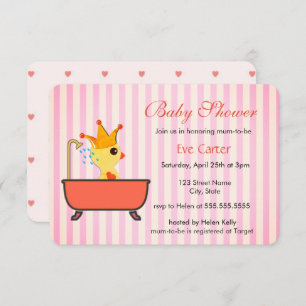 Invitation Caneton dans un baby shower de Bath  