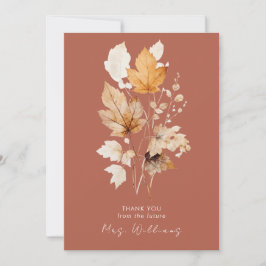 Invitation Cannelle Automne quitte Fête des mariées Merci