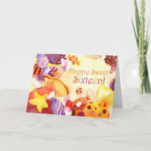 Invitation Canoës sucrés pour le 16e anniversaire de la douce