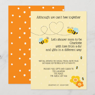Invitation Cant Be Together Baby shower by Mail