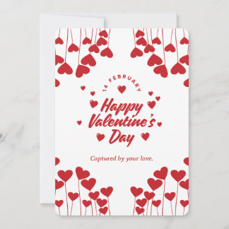 Invitation "Captivé par votre amour" – Saint-Valentin moderne