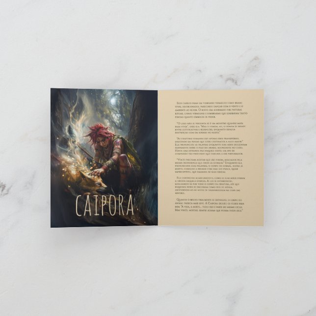 Invitation Card Caipora (Intérieur)