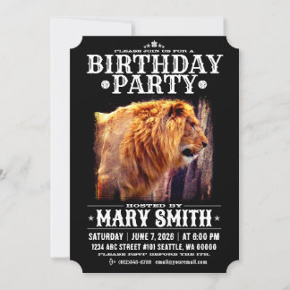 Invitation Card_Western Style (Lion) Einladung
