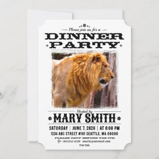 Invitation Card_Western Style (Lion) Einladung