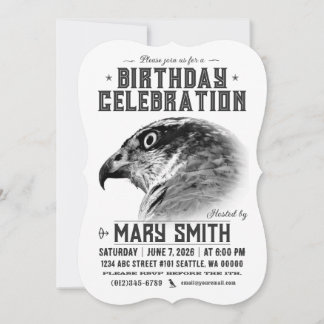 Invitation Card_Western Style (Northern Goshawk) Einladung