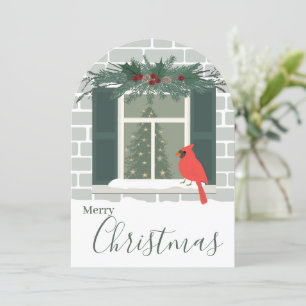 Invitation Cardinal Rouge Joyeux Noël
