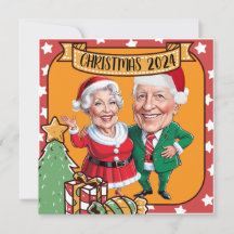 Caricature des grands-parents de Noël