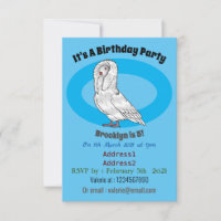 Caricature d'oiseau pigeon Jacobin