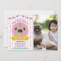 Carlin Anniversaire Doggy Party Chien Confetti Pho