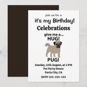 Invitation Carlin Donne-Moi Un Carlin Gros Anniversaire