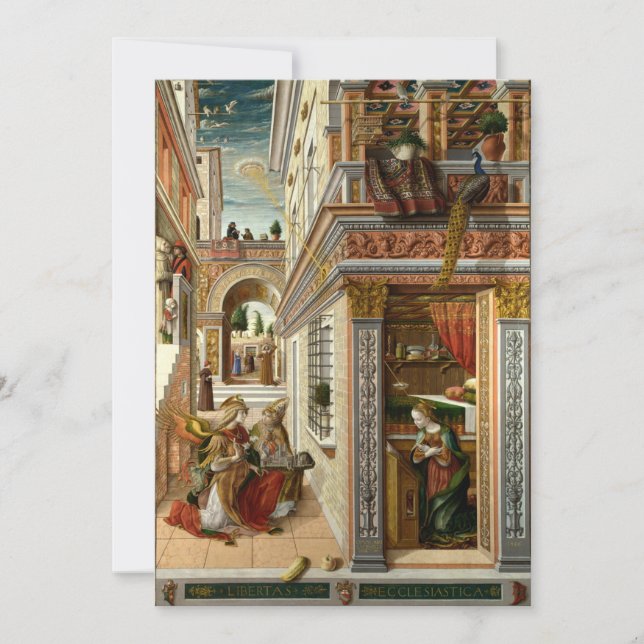 Invitation Carlo Crivelli - L'Annonciation, avec Saint Emid (Devant)