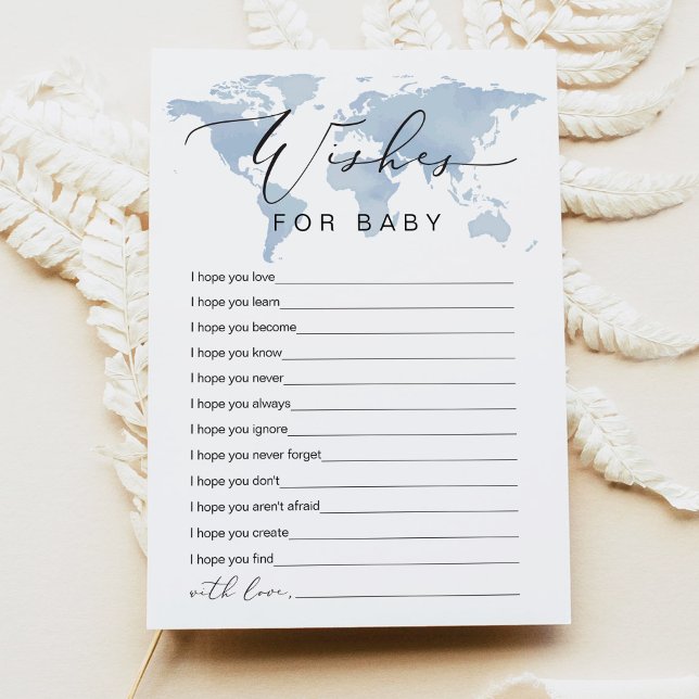 Invitation CARMEN Blue Adventure Wings for Baby Game Card (Créateur téléchargé)