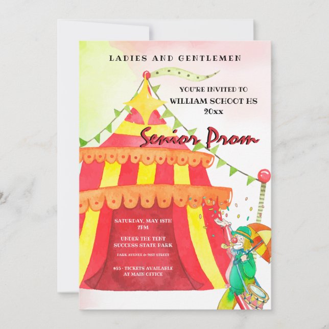 Invitation Carnaval de Prom (Devant)