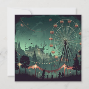 Invitation Carnaval éffrayant : Fright Fest Fairground