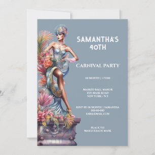 Invitation Carnival Festival Parade lgbtq gay pride fête