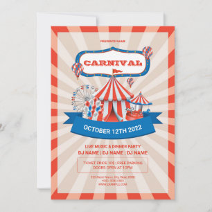 Invitation Carnival Fun Fair Party Flyer