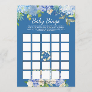 Invitation Carolina Baby shower Jeu de Bingo