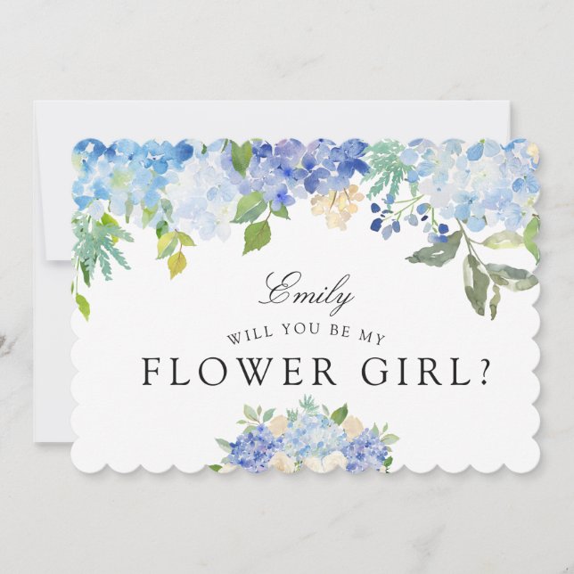 Invitation Carolina | Serez-vous ma Flower Girl ? (Devant)