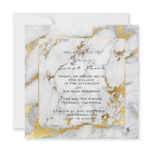 Carrara Marble Blanc Gris Golden Frame Lux Event