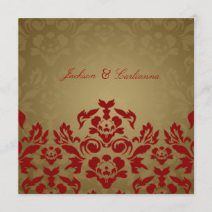  Invitation Carré de flamme d'or 311