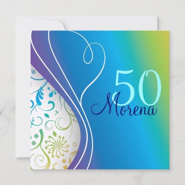 Invitation Carré élégante (Devant)