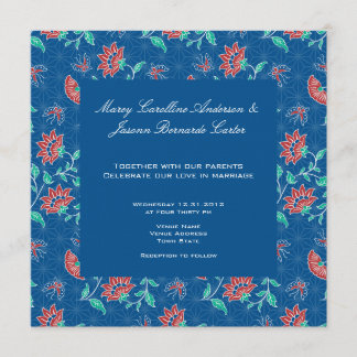 Invitation Carré Floral Batik d'Aiyana 3