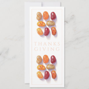 Invitation CARREAUX DE JELLY BEANS D'AUTOMNE Action de grâce 