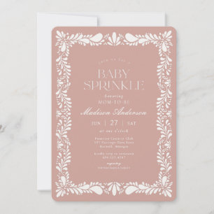 Invitation Carrelage Talavera Rose Fête espagnole Baby Sprink