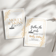 Invitation carte de fête de Bachelorette thème cui