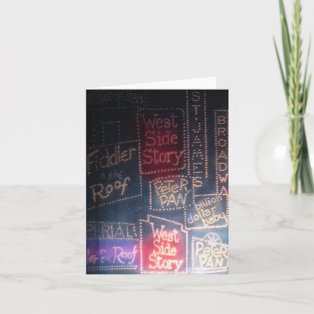 Invitation Carte/invitations de ~ de Broadway (Devant)