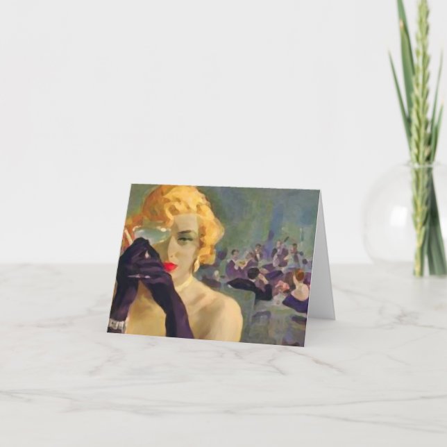 Invitation Carte/invitations de ~ de Femme Fatale (Devant)