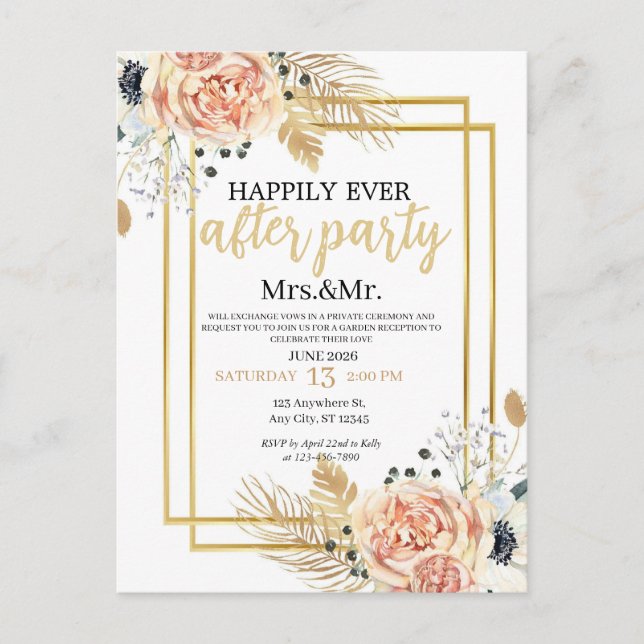 Invitation carte postale (Devant)