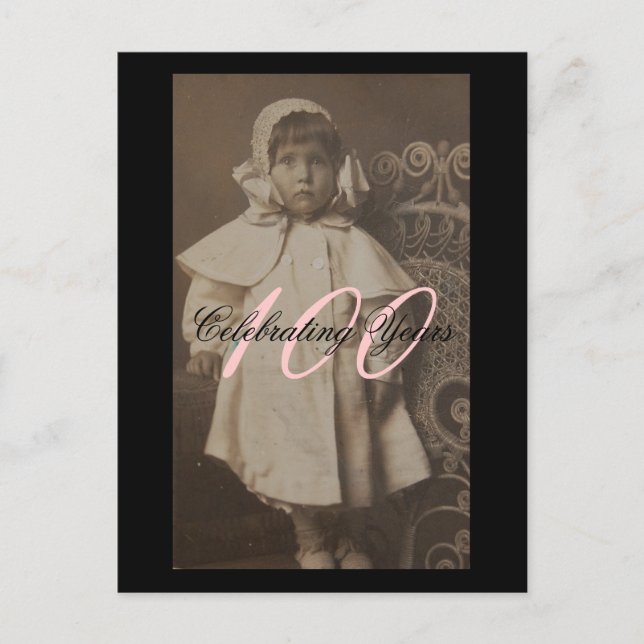 Invitation Carte Postale 100e anniversaire (Devant)