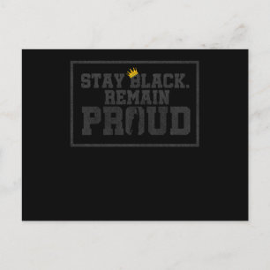 Invitation Carte Postale 13 Black History Month African