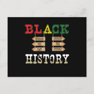 Invitation Carte Postale 18 Black History Month African American Black Prid