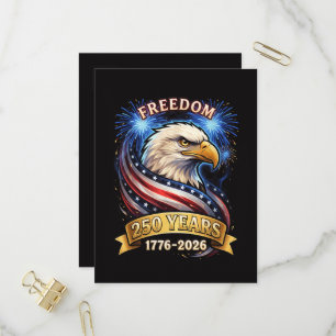 Invitation Carte Postale 250e anniversaire États-Unis 1776-2026 Patriotique