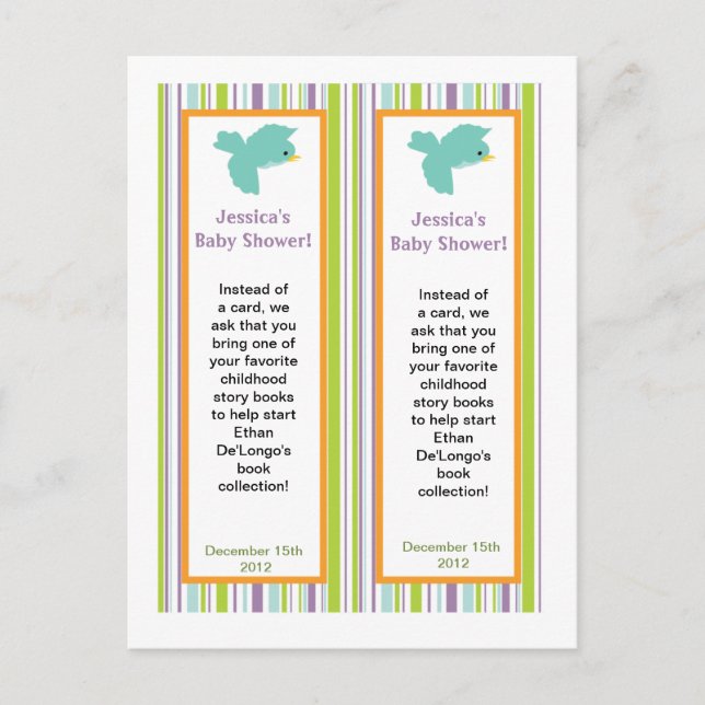 Invitation Carte Postale 2 Signet Furry Woodland Animaux (Devant)
