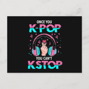 Invitation Carte Postale 46.Une fois que vous avez KPop vous ne pouvez pas 