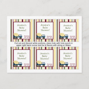 Invitation Carte Postale 6 Balises Favoris de la zone de construction