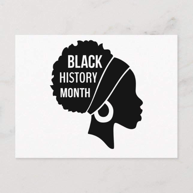 Invitation Carte Postale Afro Women Black History Month (2) (Devant)