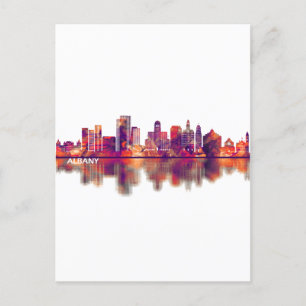 Invitation Carte Postale Albany New York Skyline