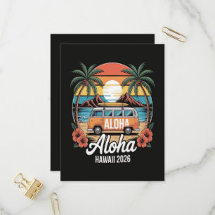 Invitation Carte Postale Aloha Hawaï 2026